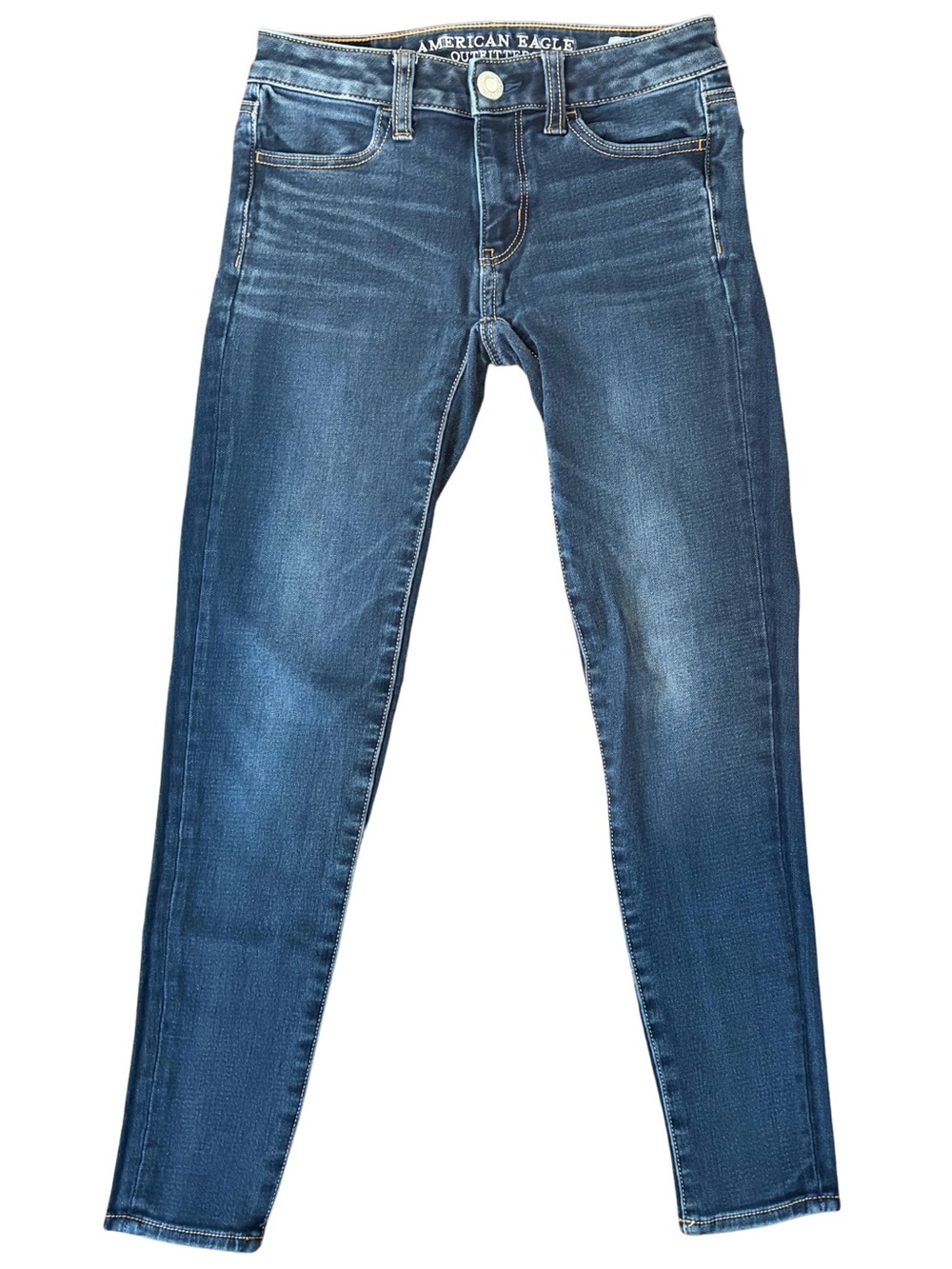 American Eagle Outfitters Dark Blue Super Stretch Jegging Skinny Jeans size 0
